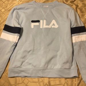 Fila Womens Crewneck Sweatshirt Light Blue